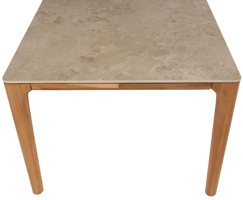 4 Seasons Outdoor Nora tuinset naturel teak met Liam tafel 240 x 100 cm  Tuinset    beige weerbestendig