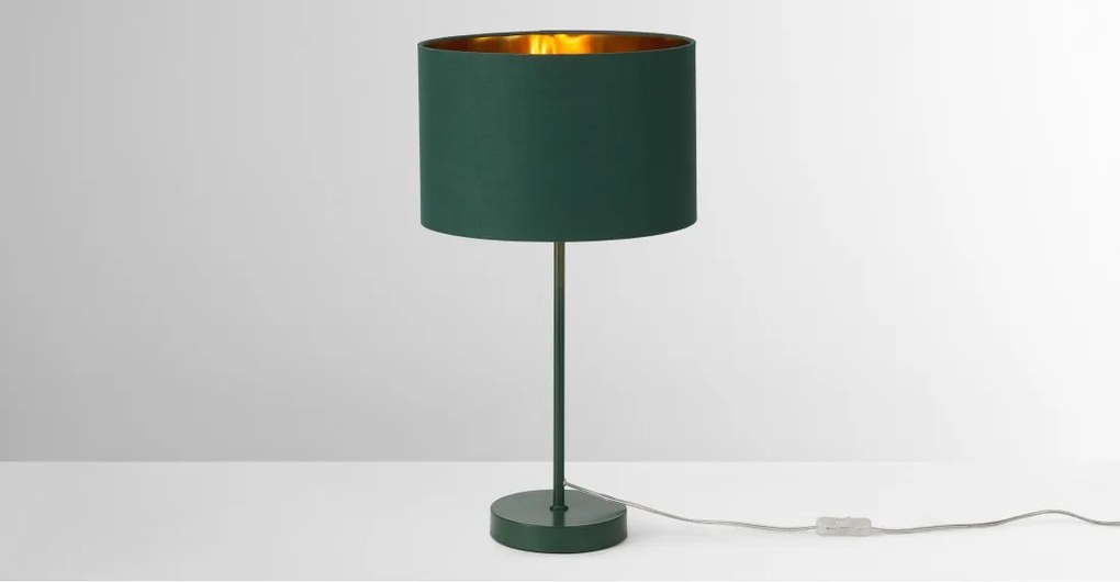Jacy tafellamp, groen en koper