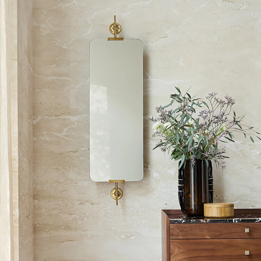 Rechthoekige draaiende spiegel H106,5 cm Cassandre