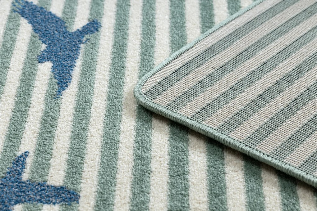Tapijt PETIT SAIL Boot , ZEILBOOT groen
