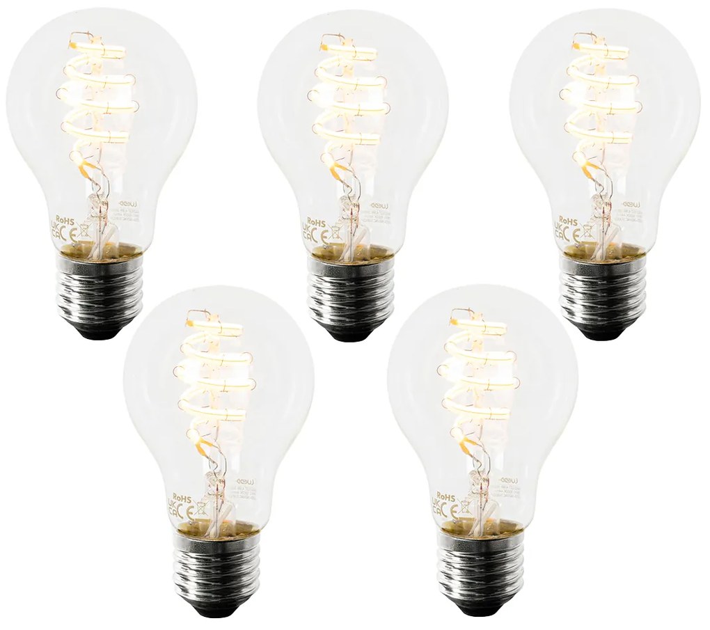 Set van 5 Smart E27 LED lamp A60 4,9W 380 lm 1800-3000K