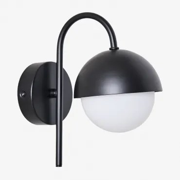 Birgit Ijzeren Badkamer Wandlamp Zwart - Sklum