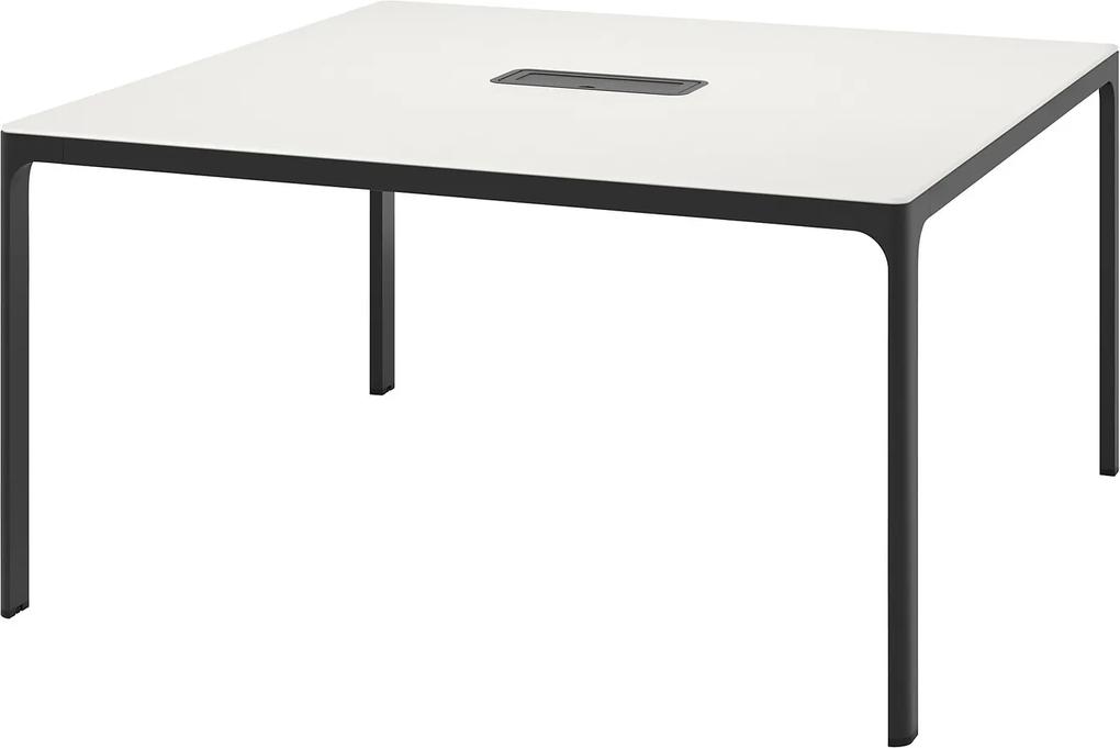 IKEA BEKANT Vergadertafel 140x140 cm Wit/zwart Wit/zwart - lKEA