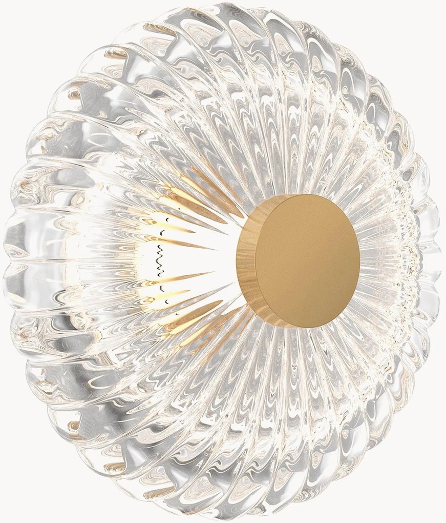 LED-wandlamp Amulet van glas