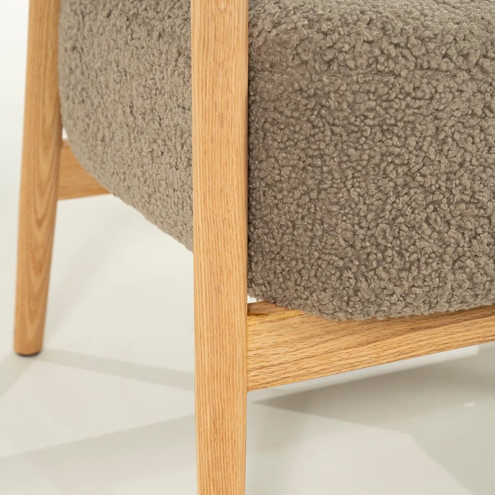 Fauteuil Eiken Frame Taupe