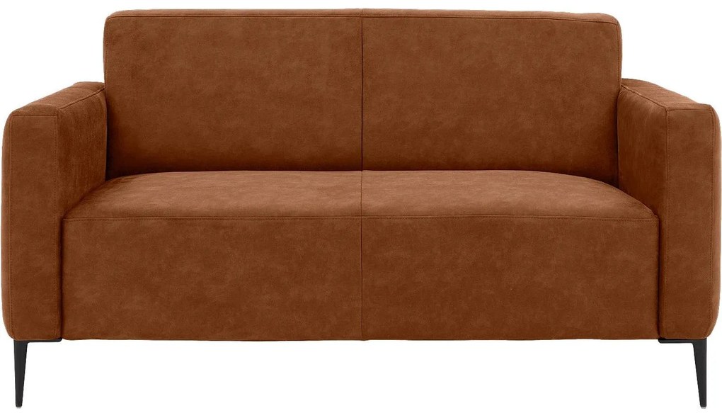 Goossens Key West cognac, micro leer, 2-zits, modern design