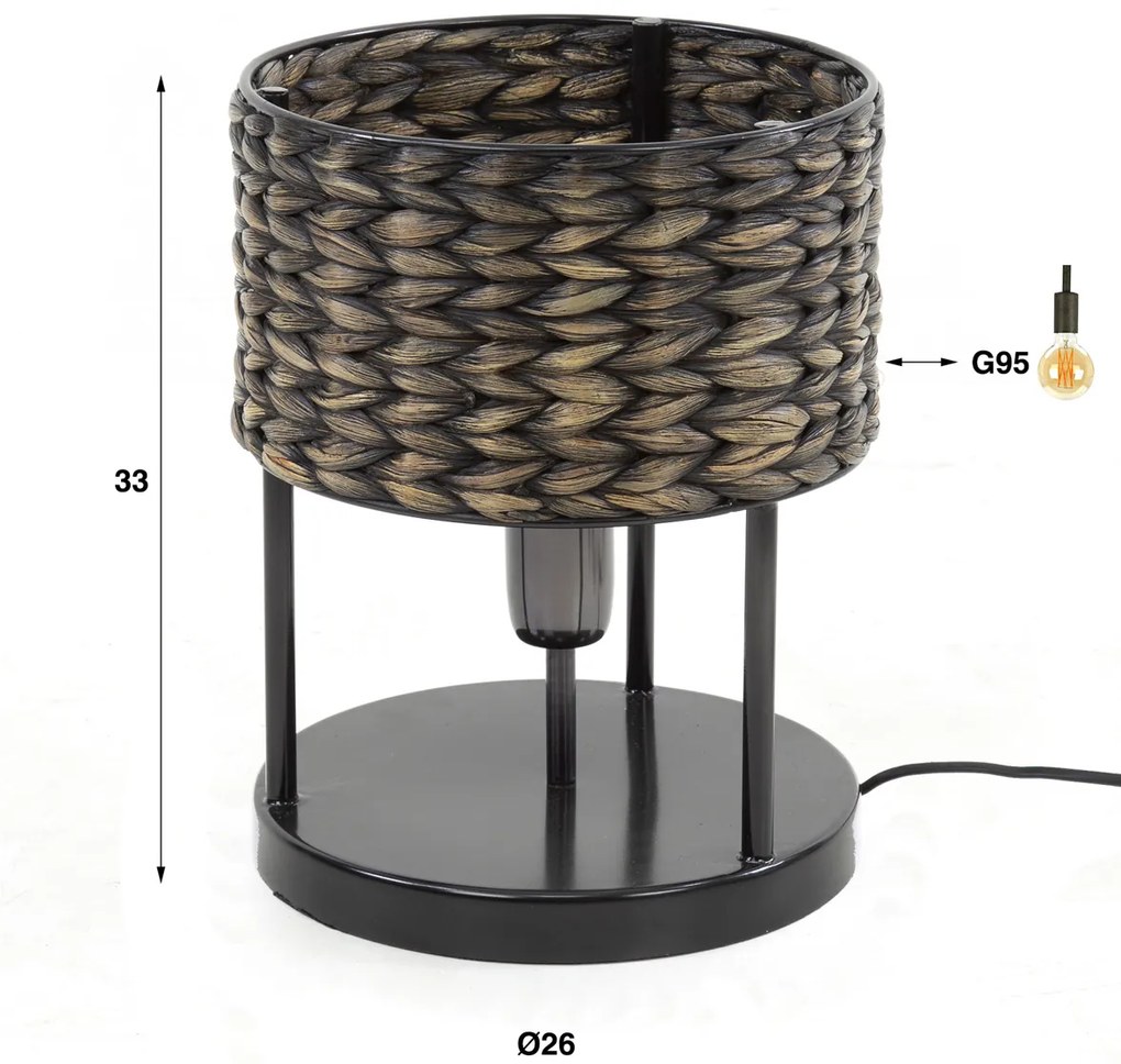 Tafellamp Gevlochten Riet