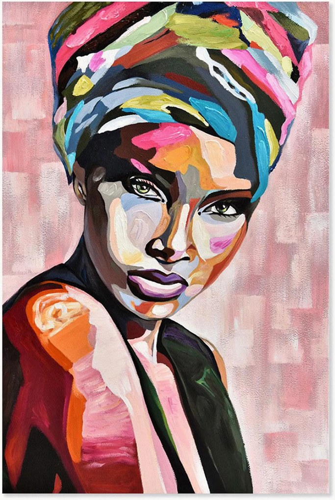 Handbeschilderd canvasdoek United Colors