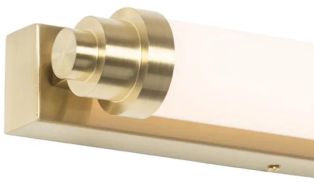 Badkamer Wandlamp wit met goud incl. LED 3-staps dimbaar IP44 - Yordi Klassiek / Antiek IP44 Lamp
