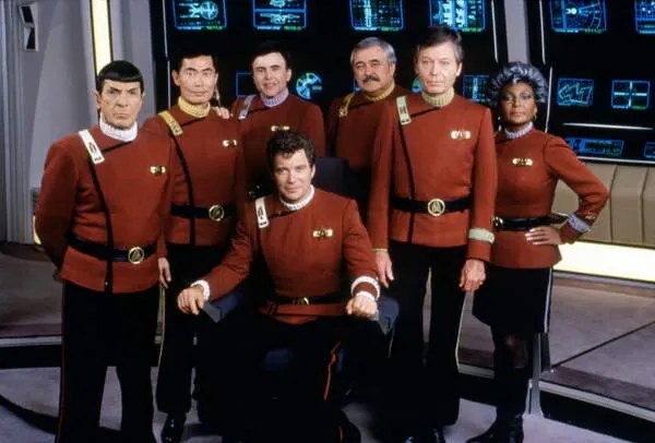 Foto Cast of Star Trek V: The Final Frontier, 1989