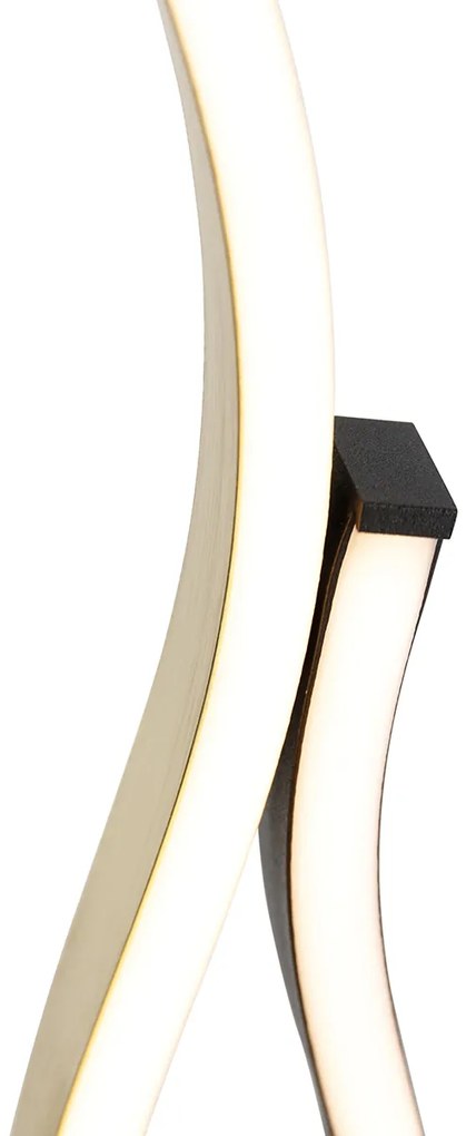Design tafellamp zwart met goud incl. LED dimbaar - Blaze Design Binnenverlichting Lamp