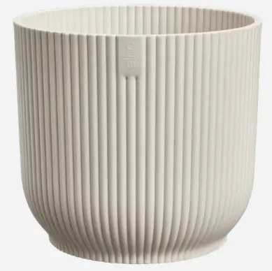 Elho Vibes Fold Rond 35 cm - Linnen wit - Royale Design Bloempot voor Meer Groen in Huis