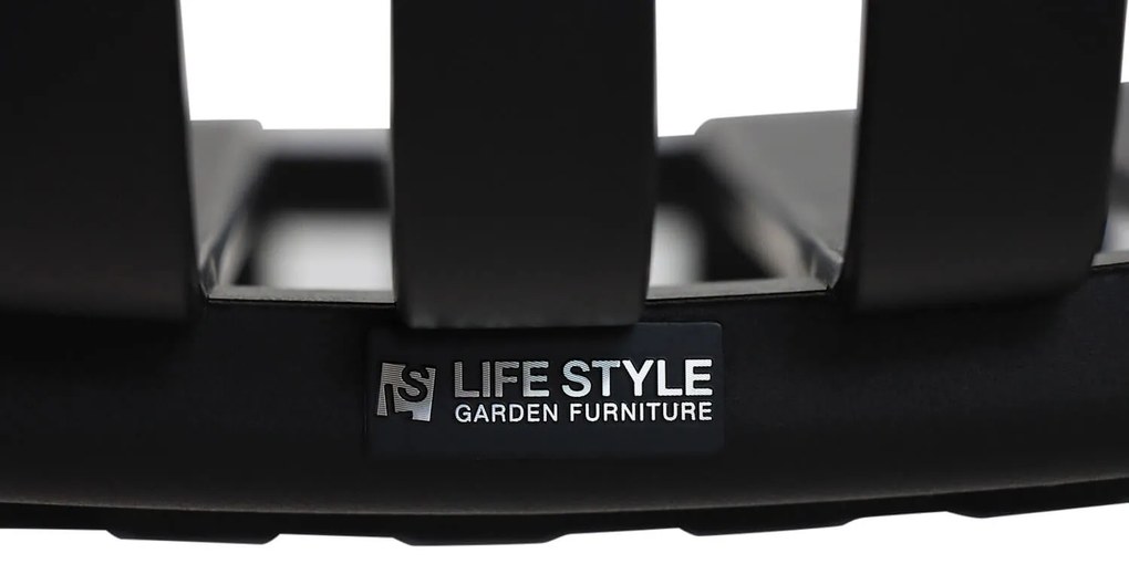 Tuinstoel stapelbaar Kunststof Grijs-antraciet Lifestyle Garden Furniture Alano