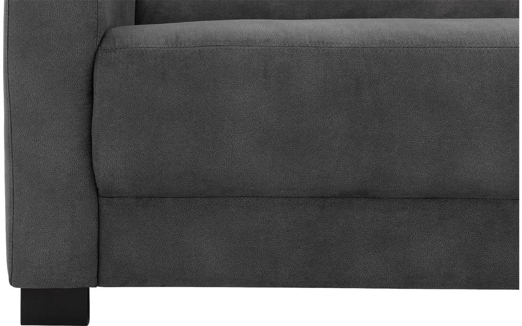 Goossens My Style antraciet, microvezel, 2,5-zits, stijlvol landelijk