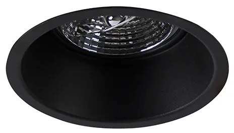 Set van 6 Moderne inbouwspot zwart AR70 - Dept