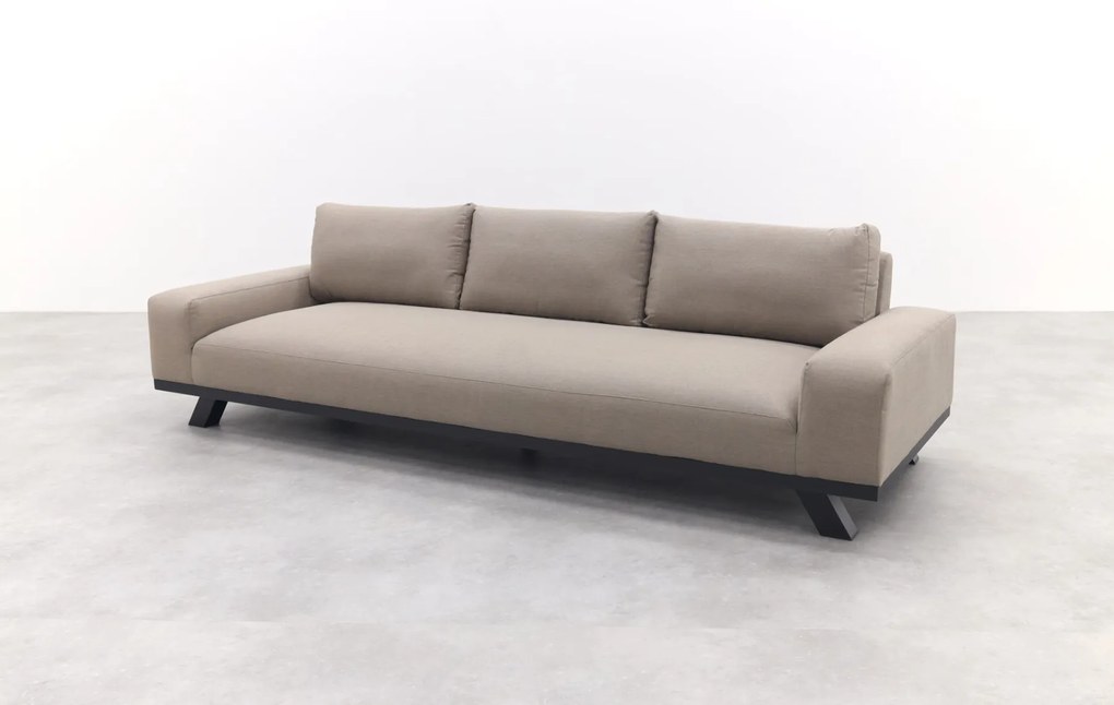 Barcelona/Royalty Sunbrella stoel-bank loungeset - Taupe - 5-delig