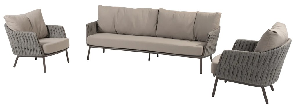 Cannes stoel bank loungeset 3 delig organic terre Taste 4SO