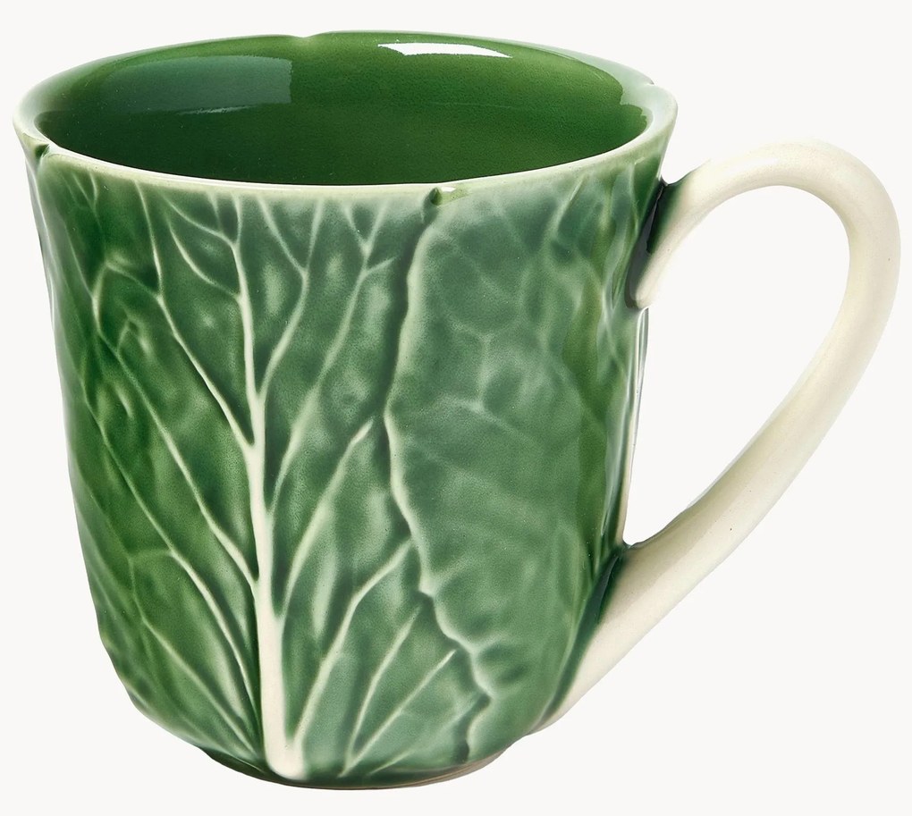Handbeschilderde mokken Cabbage, 4 stuks