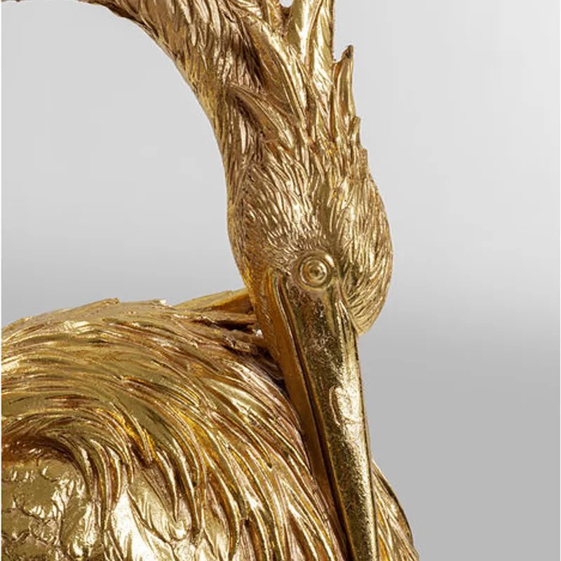 Kare Design Crane Gold Gouden Kraanvogel Beeld