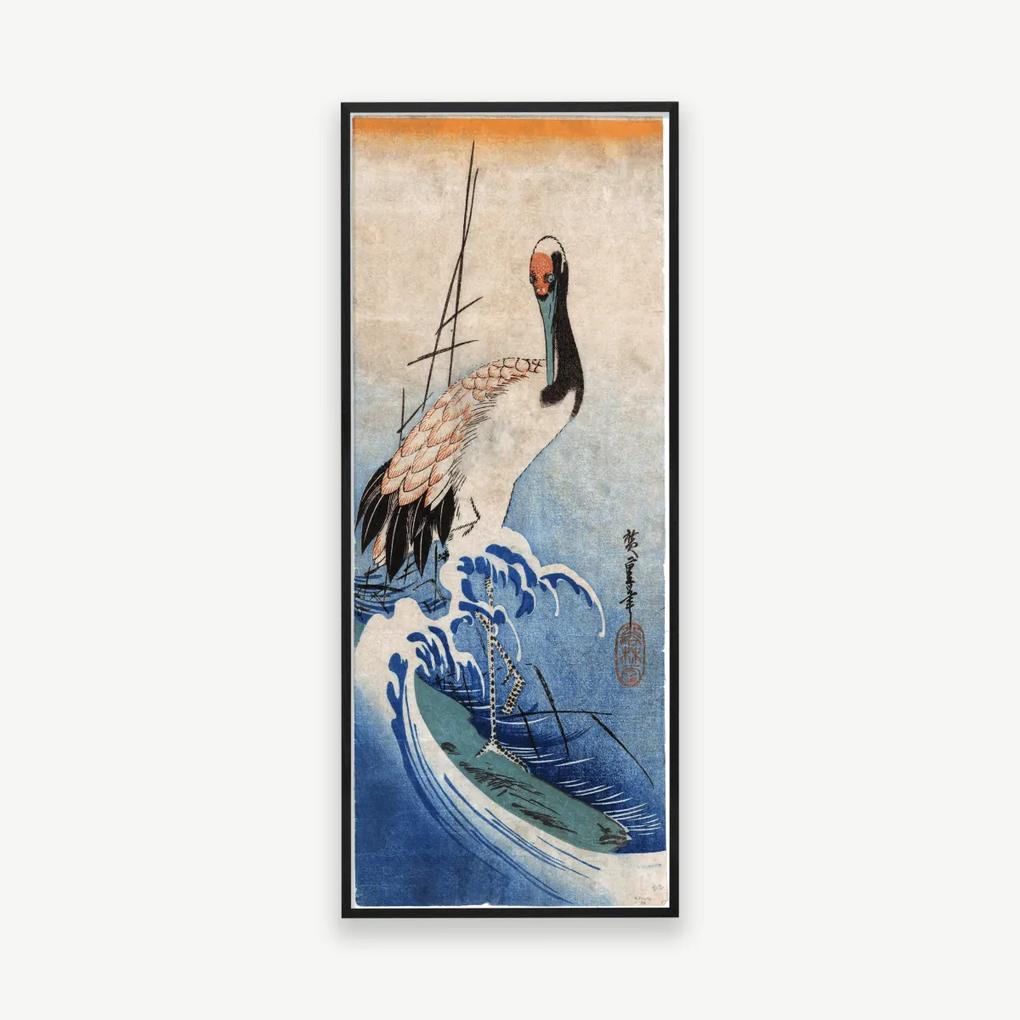Vintage Ocean Edge, ingelijste print, 34x85cm