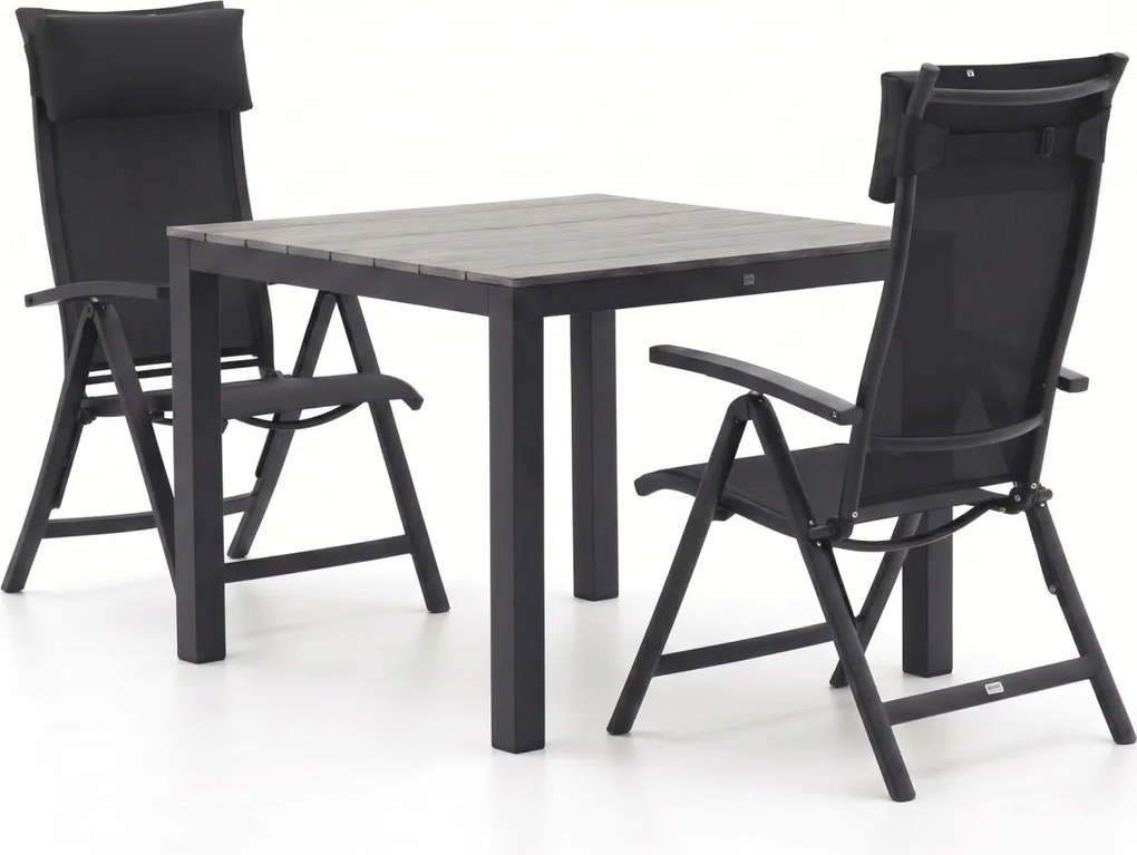 + 15% kassakorting | Diningset Bellagio  | 2 personen | Tuinset polywood | 3-delig | Kees Smit Tuinmeubelen