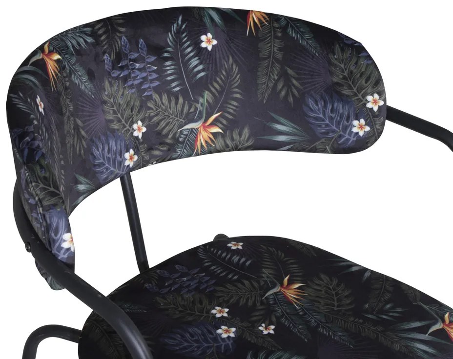 Jörn Eetkamerstoel - Livia - Bloemenprint - Fluweel - Jörn