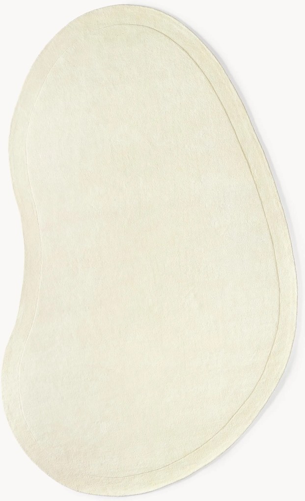 Handgetuft wollen vloerkleed Kadey in organische vorm