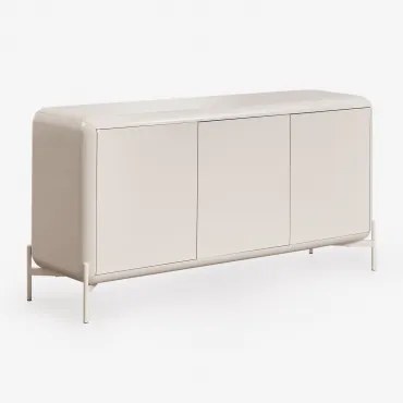 Dressoir 160x45 Cm In Mdf Alazne Tapioca Beige - Sklum