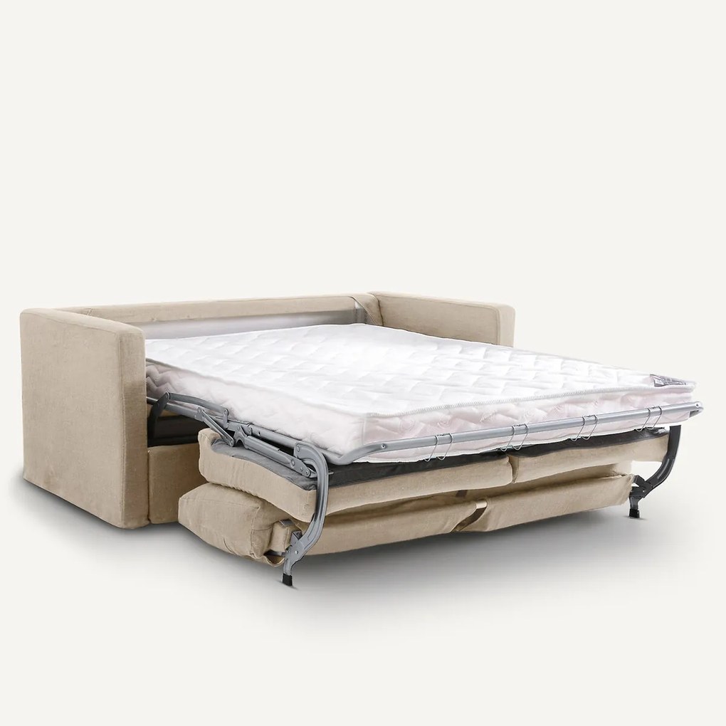 3-zits sofa, omvormbaar, in dik stonewashed linnen, Néo Kinkajou