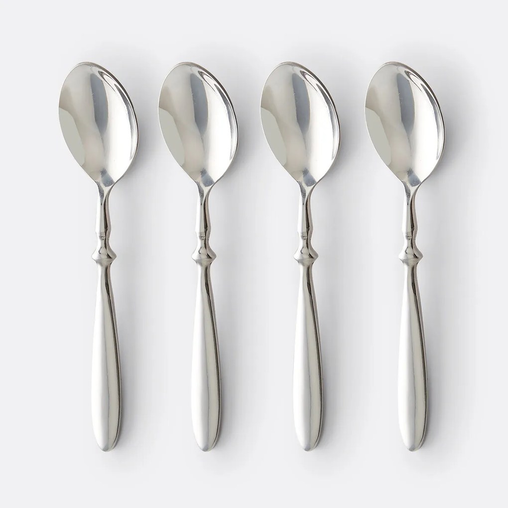 Set van 4 eetlepels inox, Rakinen