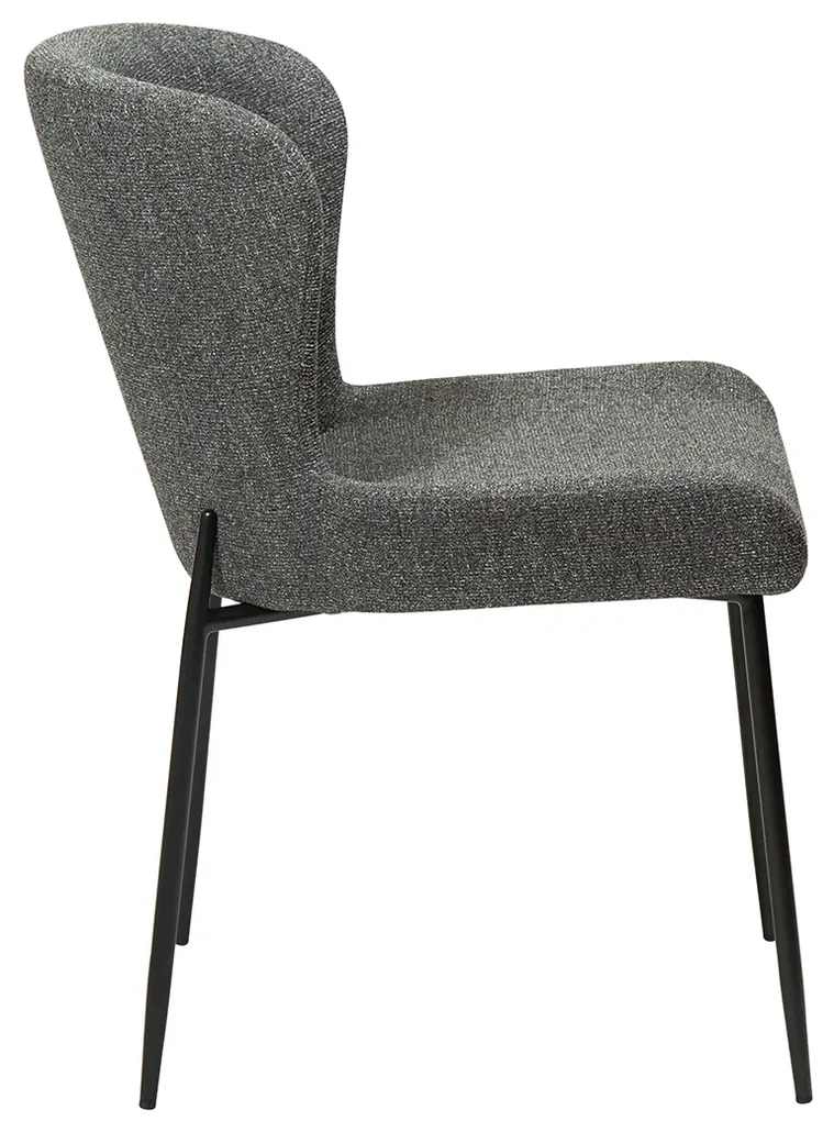 Dan-Form Glam Luxe Eetkamerstoel Boucle Grijs