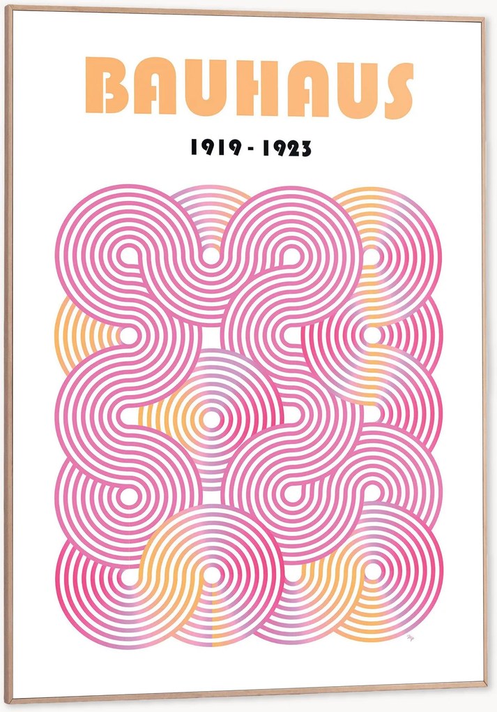 Ingelijste digitale print Bauhaus