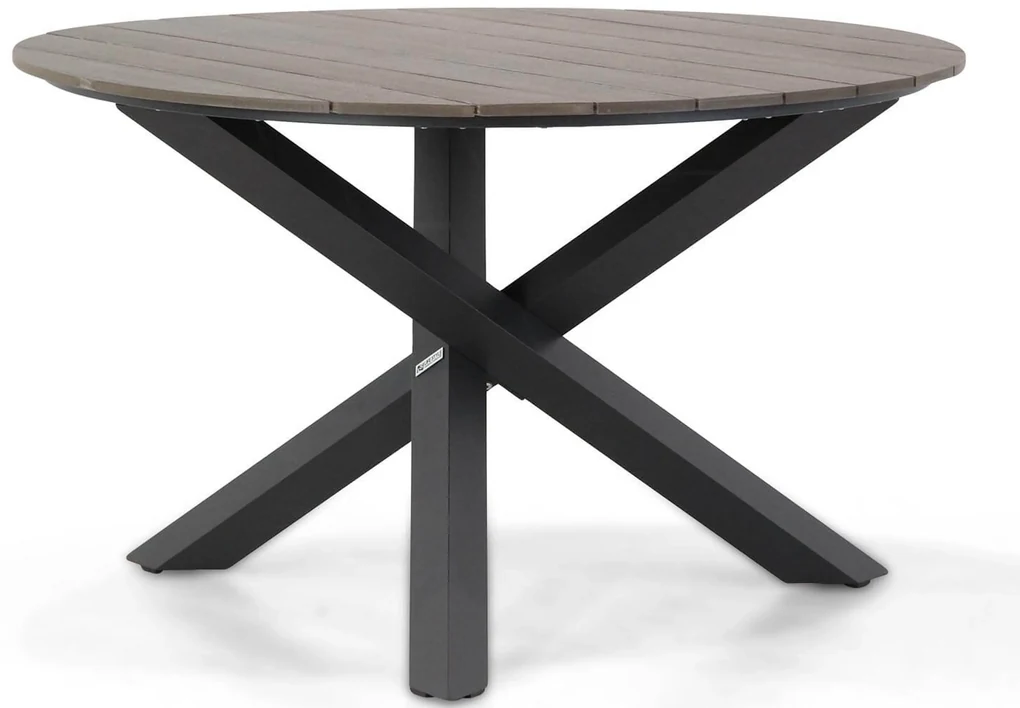 Tuintafel Rond Dining Tuintafel Rond rond 125 cm Grijs Ancona | BIANO