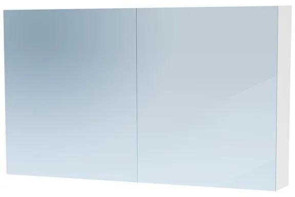 BRAUER Dual Spiegelkast - 120x70x15cm - 2 links- rechtsdraaiende spiegeldeur - MDF - mat wit 7775