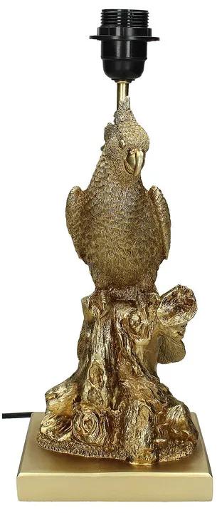 Lampenvoet papegaai - goudkleurig - ø25.5x54.5 cm
