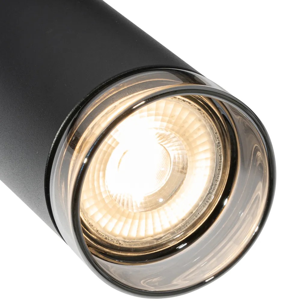 Moderne Spot / Opbouwspot / Plafondspot met smoke ring voor railsysteem 1-fase GU10 50mm - Iconic Jeana Modern GU10 rond Binnenverlichting Lamp