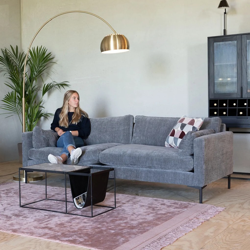 Zuiver Summer Grote 3-zits Bank Stof Antraciet
