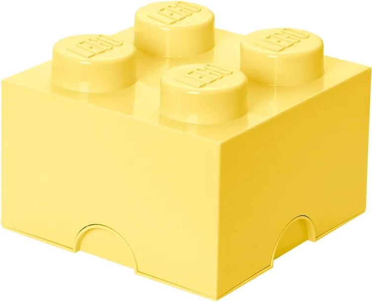 LEGO Opbergbox: Brick 4 (6 ltr) - Geel Cool