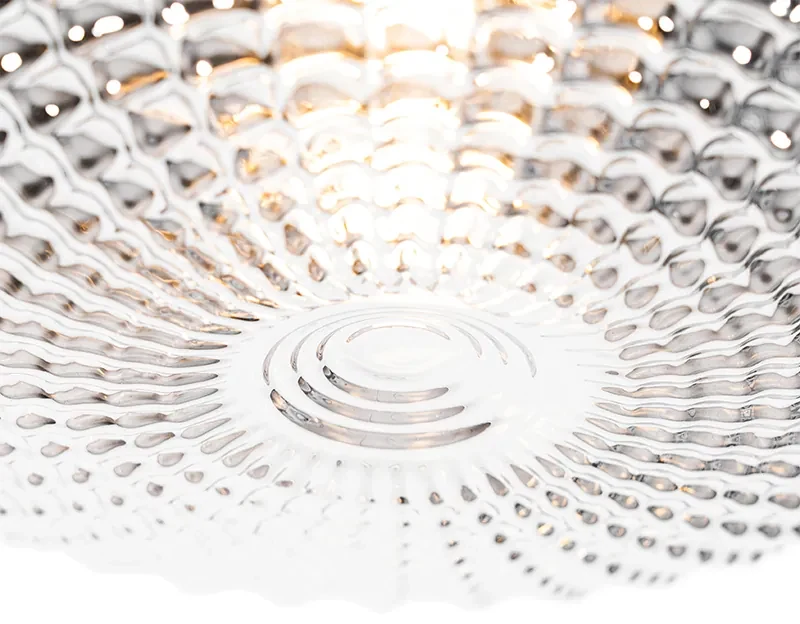Buitenlamp Klassieke plafondlamp zwart met smoke glas 30 cm IP44 - Nohmi Klassiek / Antiek E27 IP44 Buitenverlichting rond Lamp