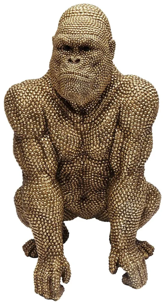 Kare Design Gorilla Gold Deco Gorilla Beeld 80 Cm