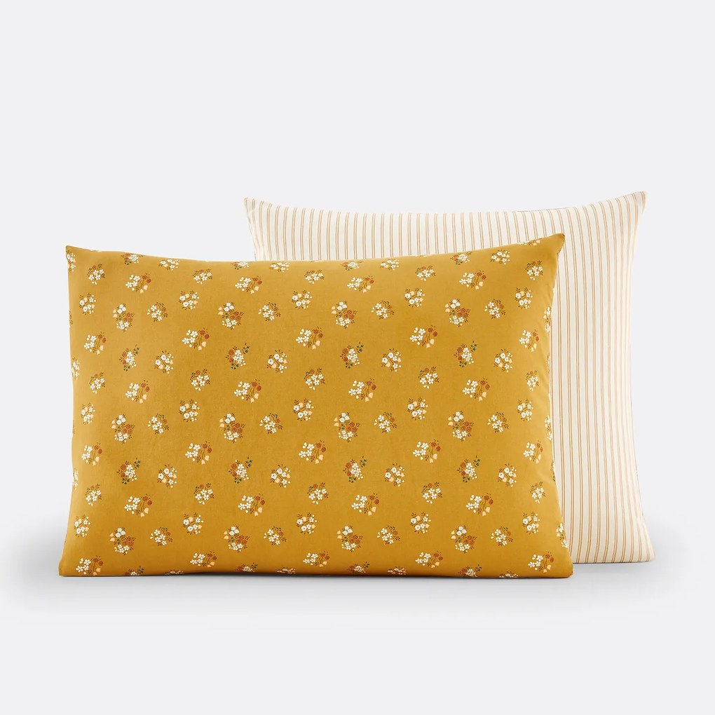 Kussensloop in gewassen katoen, Francine