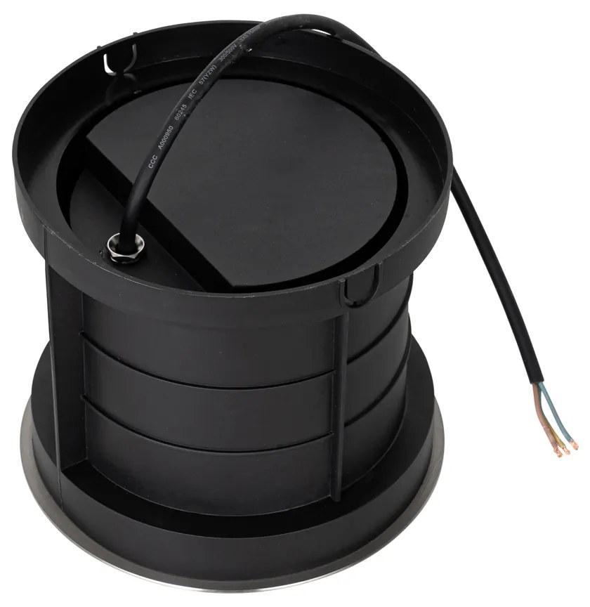 Moderne grondspot staal 3-lichts IP65 - Tribus