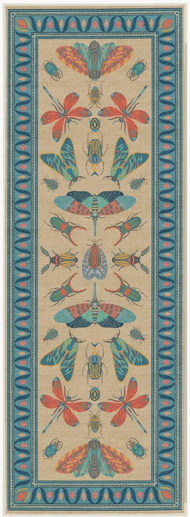 Wasbare laagpolige loper Flutterby by Iris Apfel