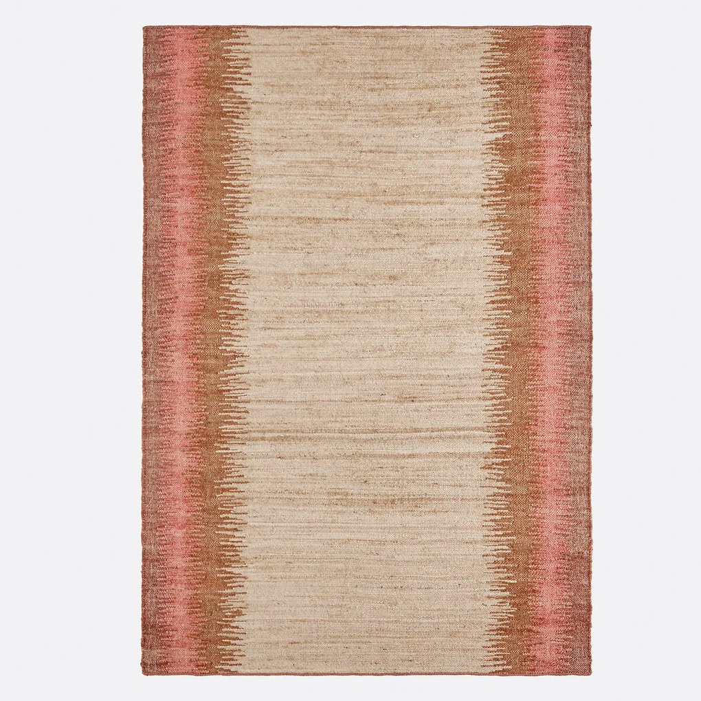 Vintage vloerkleed van 91% jute, IKAT