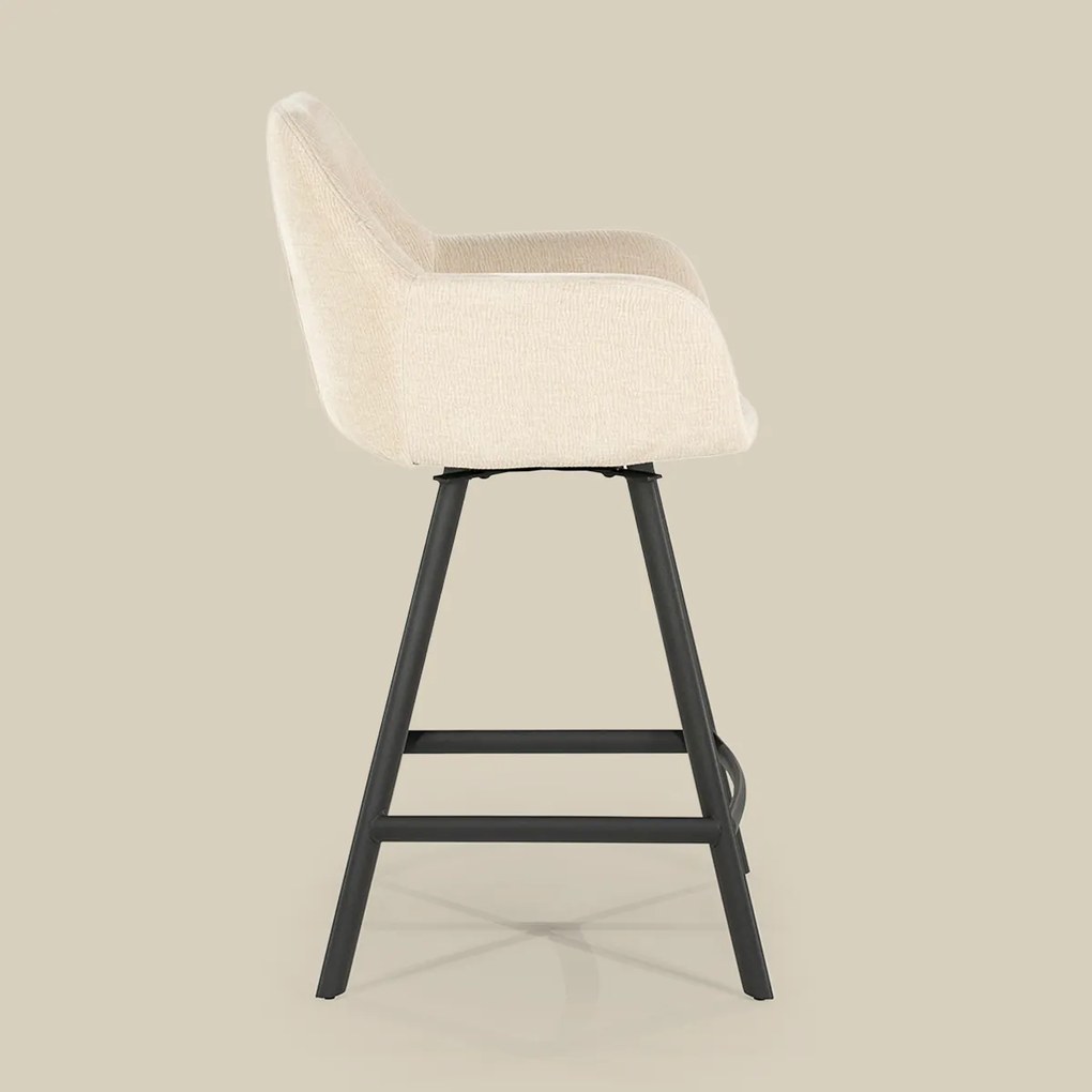 Draaibare Barkruk Stof Beige