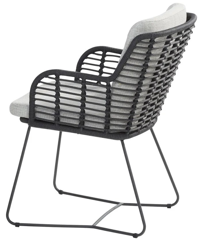 4 Seasons Outdoor Fabrice lounge dining stoel - donker grijs