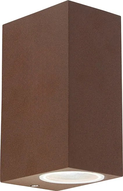 Smart wandlamp roestbruin IP44 incl. 2 Wifi GU10 - Baleno