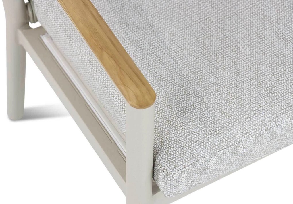 Tuinset 6 personen 150 cm Aluminium/rope Taupe Coco Sevilla/Ancona