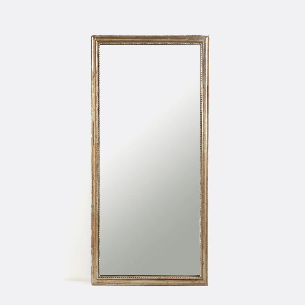 Rechthoekige spiegel in massief mangohout, breedte 80 x hoogte 170 cm, Afsan