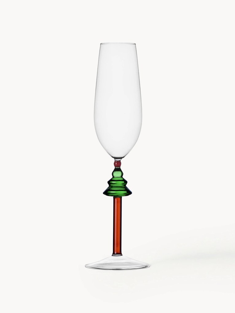 Handgemaakte champagneglas Woodland Tales